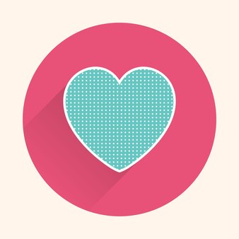Pictogram harten illustratie. valentijnsdag kaart voor vakantie sjabloon. creatieve en luxe stijl