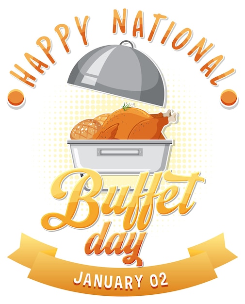 Gratis vector pictogram nationale buffetdag