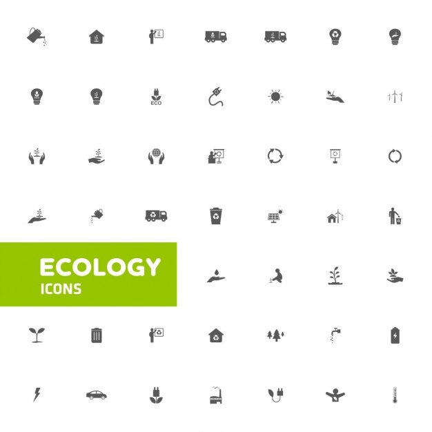pictogrammen van de ecologie