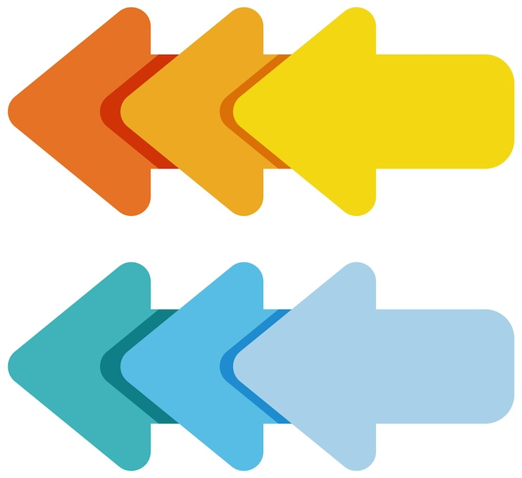 Gratis Vector pijl achteruit symbool vector