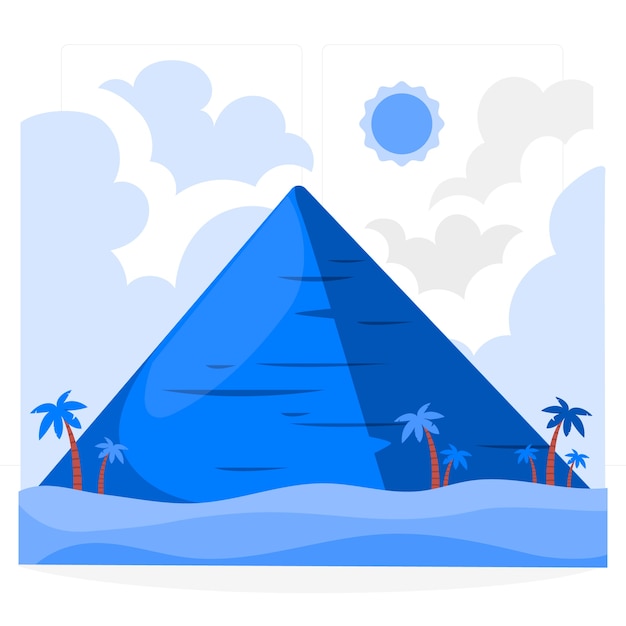 Piramide concept illustratie