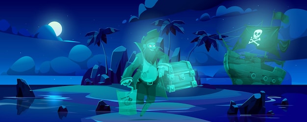 Piratengeest op spookachtig eiland