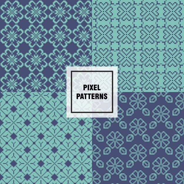 Pixel patronen collectie