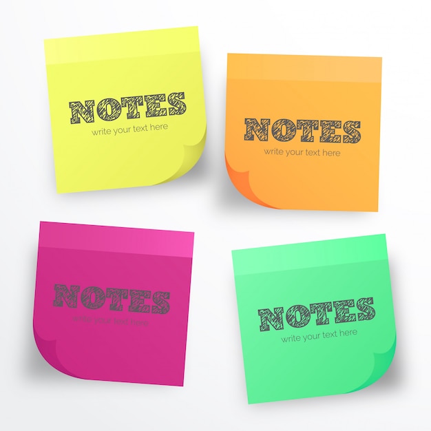 Gratis vector plaats het voor notes