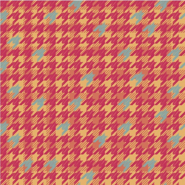 Gratis vector plaid patroon met houndstooth