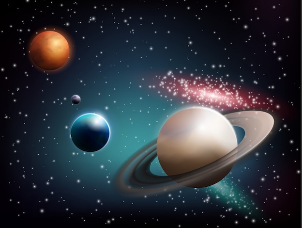 Gratis vector planeet ingesteld