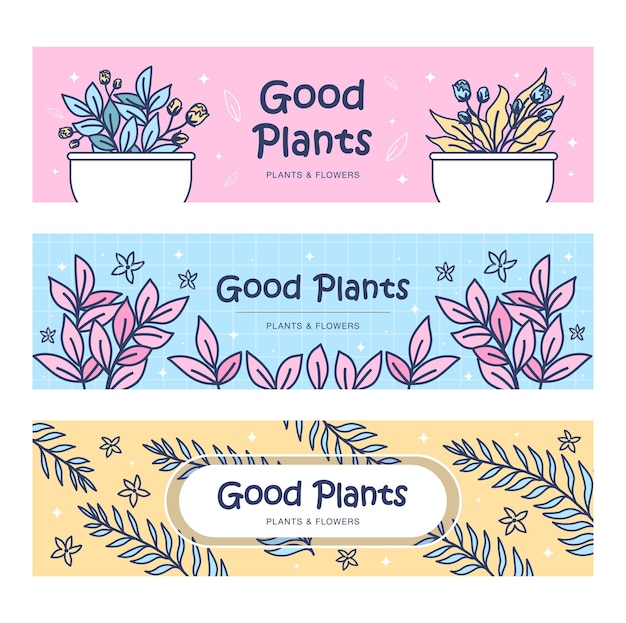 Planten banners instellen