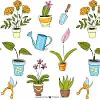 Gratis vector planten tekeningen