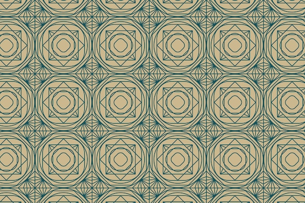 Plat design art deco gouden geometrisch patroon