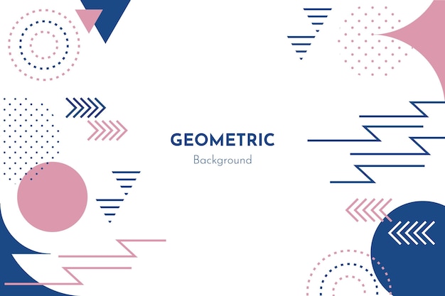 Plat geometrische achtergrond