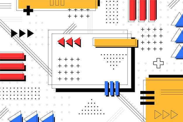 Plat geometrische achtergrond