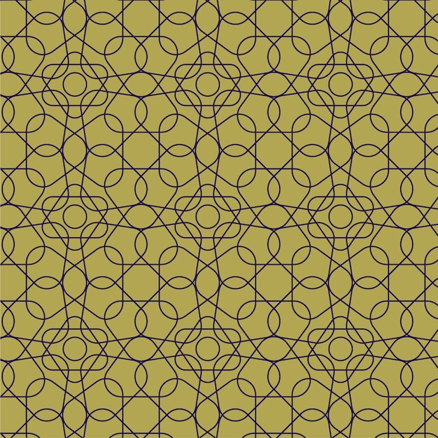 Plat ontwerp arabesk naadloos patroon