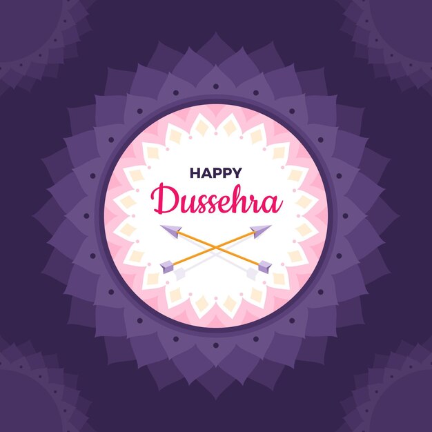 Plat ontwerp dussehra concept