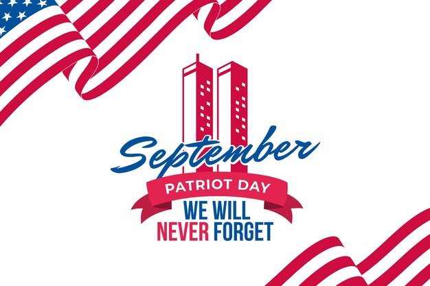Platte 9.11 patriot dag achtergrond