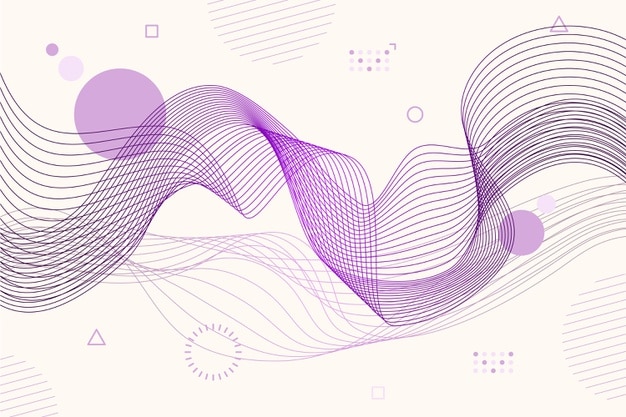 Gratis Vector platte abstracte draadframe achtergrond