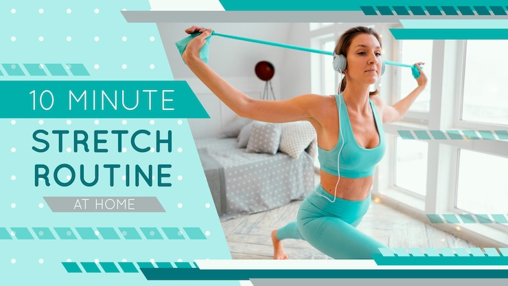 Gratis Vector platte abstracte sport youtube-miniatuur