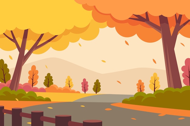 Platte achtergrond voor het herfstfeest