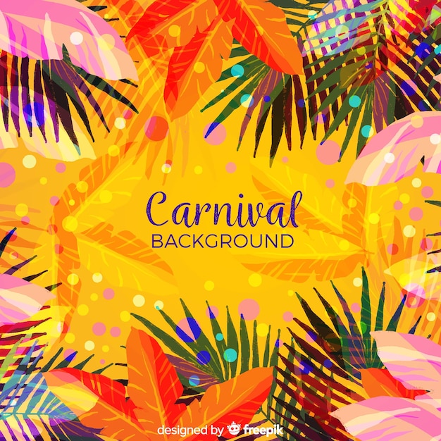 Gratis vector platte carnaval achtergrond