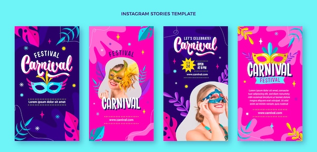 Platte carnaval instagram verhalencollectie