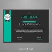 Gratis vector platte certificaatsjabloon