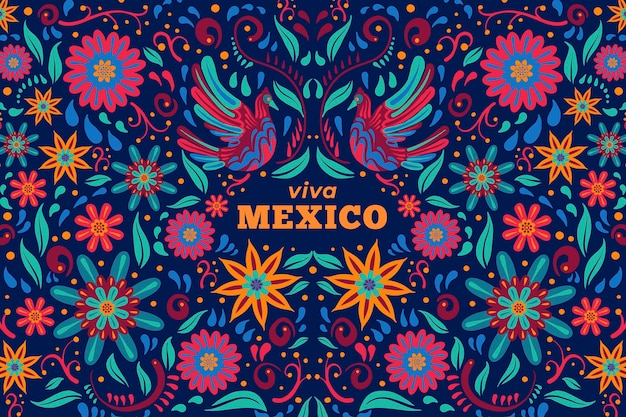 Platte cinco de mayo mexicaanse achtergrond