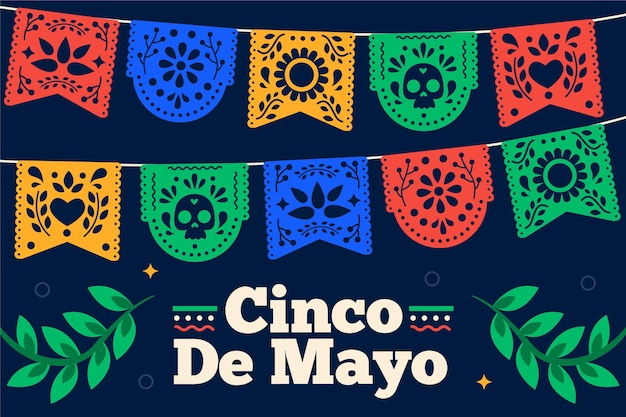 Platte cinco de mayo mexicaanse decoratie-collectie