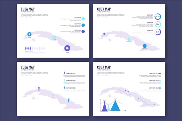 Platte cuba kaart infographic