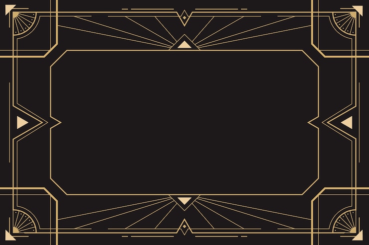 Gratis Vector platte design art deco instagram postcollectie