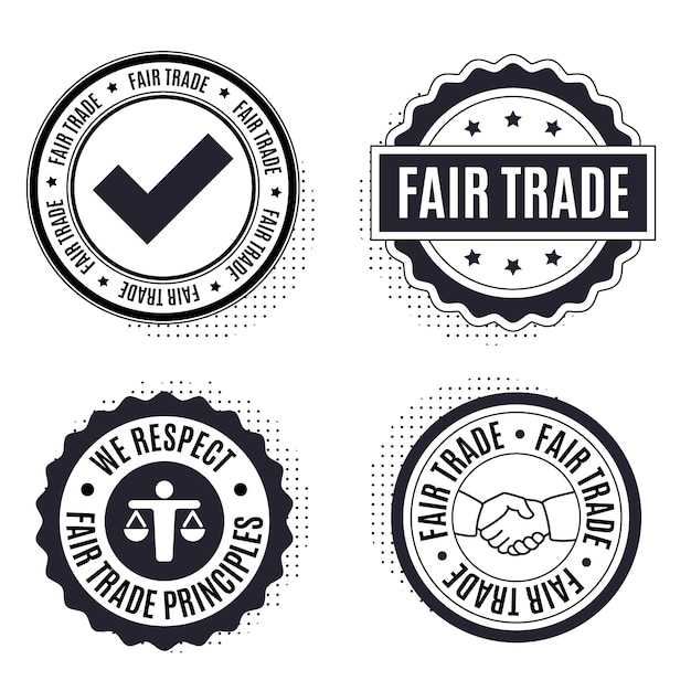 Platte design fairtrade badges