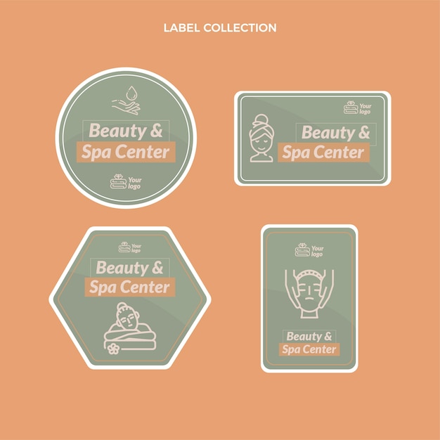 Platte design spa-labelcollectie