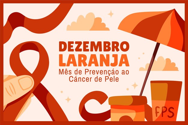 Platte dezembro laranja horizontale banner