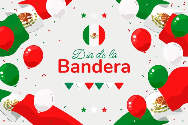 Platte dia de la bandera-achtergrond
