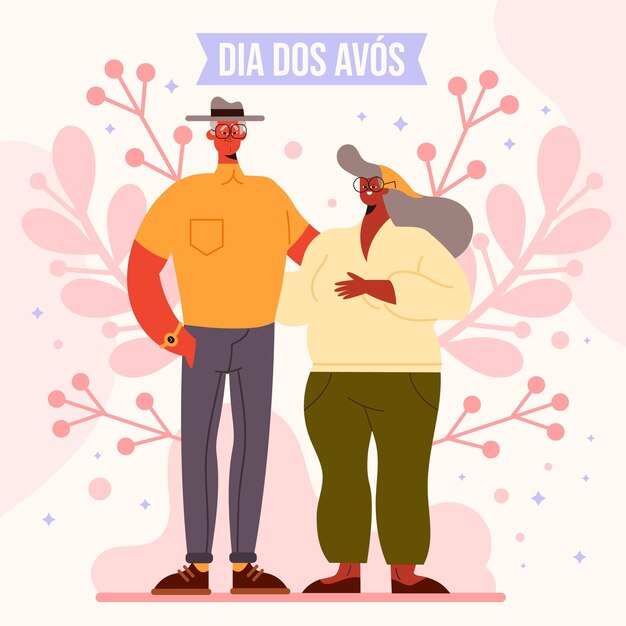 Platte dia dos avos illustratie