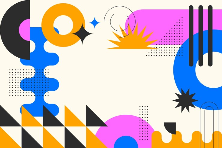 Gratis Vector platte geometrische achtergrond
