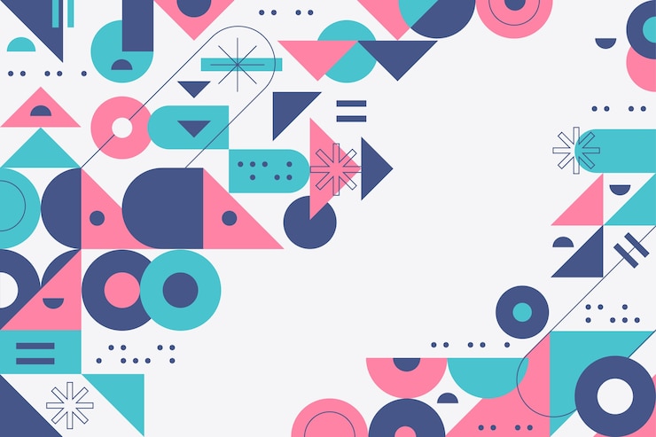 Gratis Vector platte geometrische achtergrond