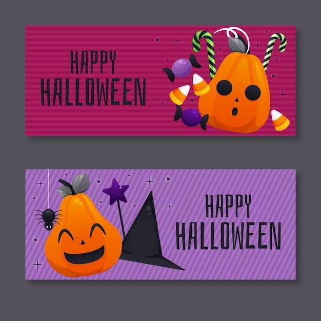 Platte halloween banners