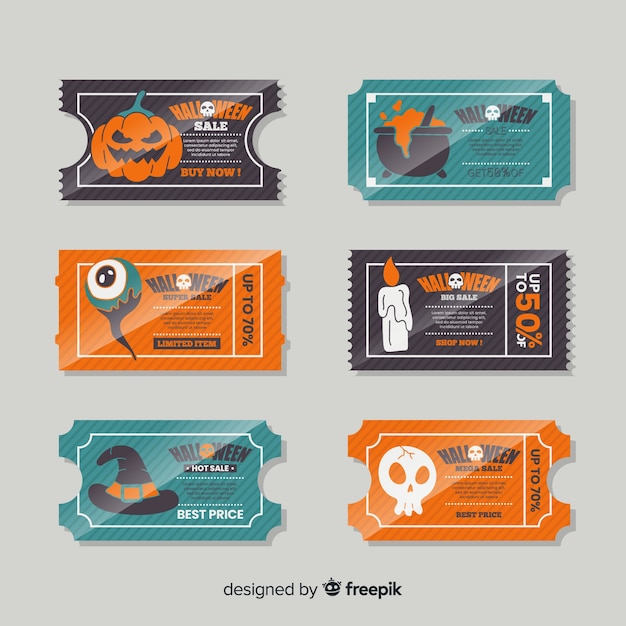 Platte halloween verkoop badge collectie