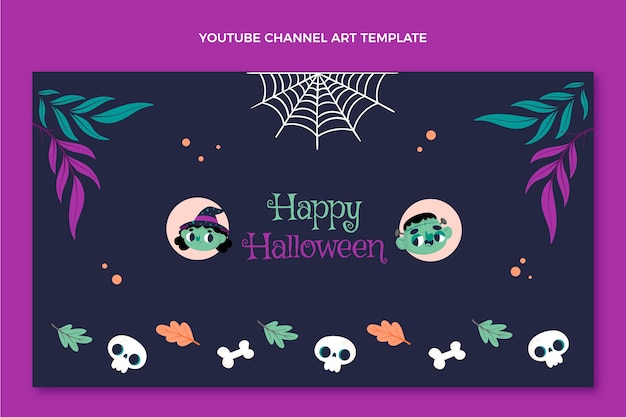 Platte halloween youtube-kanaalkunst