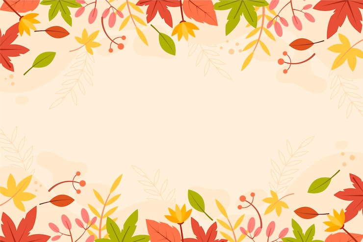 Gratis Vector platte herfst achtergrond
