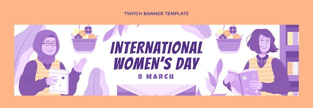 Platte internationale vrouwendag twitch banner