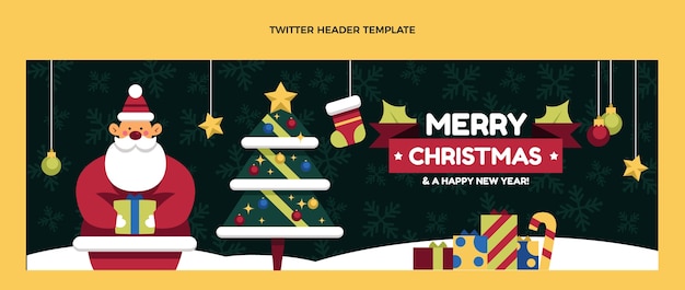 Platte kerst twitter header