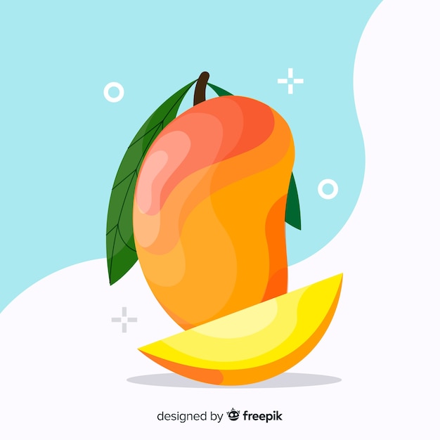 Platte mango illustratie