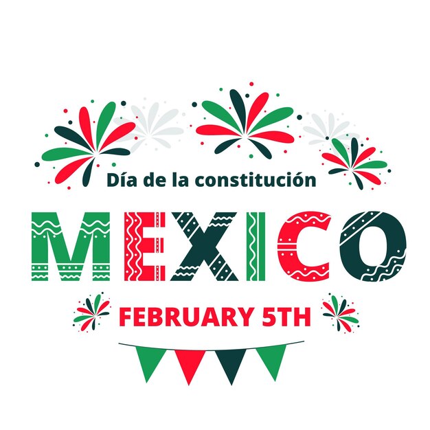 Platte mexico grondwet dag evenement