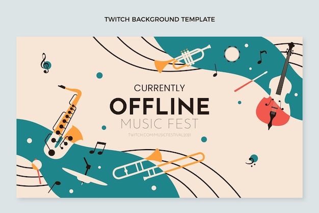 Platte minimal music festival twitch achtergrond