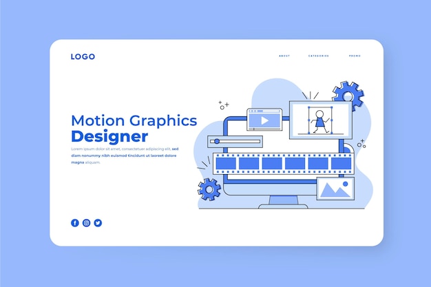 Platte motiongraphics-startpagina