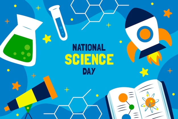 Platte nationale wetenschapsdag achtergrond