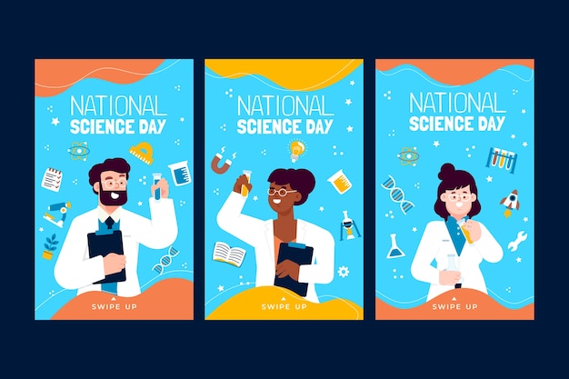 Platte nationale wetenschapsdag instagram verhalencollectie
