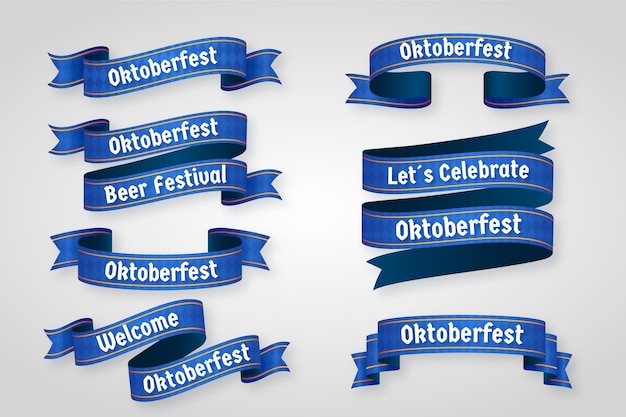 Platte oktoberfest linten collectie