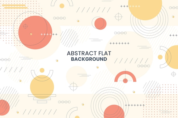 Gratis vector platte ontwerp abstracte achtergrond