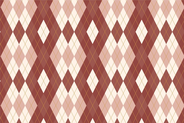 Gratis vector platte ontwerp argyle patroon